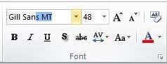 Type font name within Font box - Indezine Type font name within Font box