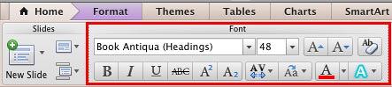 Font group within the Home tab of the Ribbon - Indezine Font group within the Home tab of the Ribbon