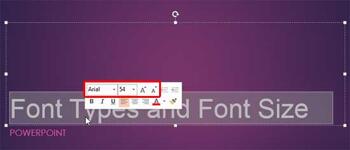 Learn PowerPoint for Windows: Font Types and Sizes