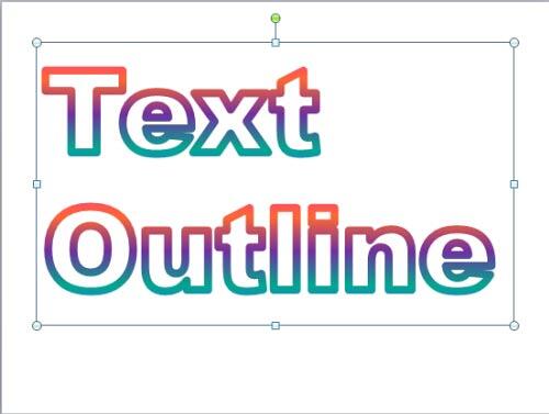Gradient outline applied to the text without any fill - Indezine Gradient outline applied to the text without any fill