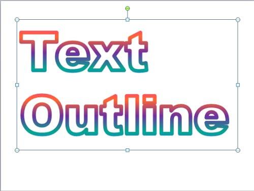 outline font in windows