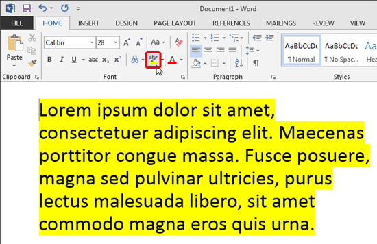 microsoft word highlight shortcut mac