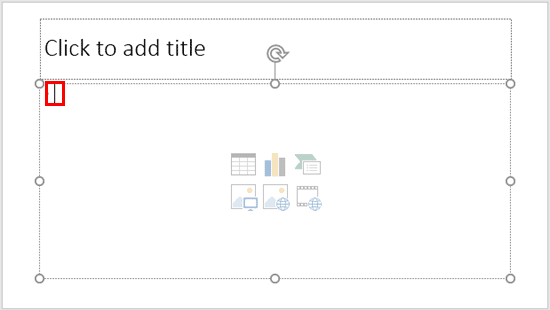 A text placeholder with an insertion point - Indezine A text placeholder with an insertion point