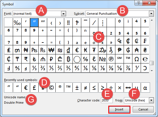 open office presentation insert symbol