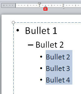 Learn PowerPoint 2010 for Windows: Tweak Bulleted Paragraphs with Left Indent Marker