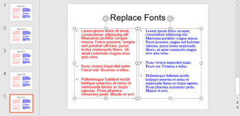 Replace Fonts in PowerPoint 2016 for Windows