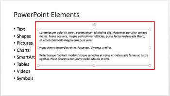 Resize Text Boxes on a Slide in PowerPoint 2016 for Mac