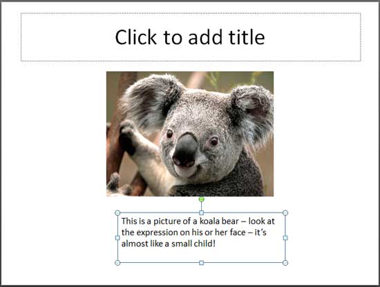 Text box resized - Indezine Text box resized