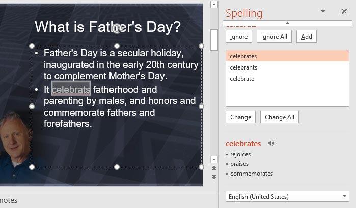 Spelling Task Pane - Indezine Spelling Task Pane