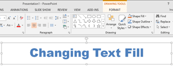 Learn PowerPoint 2013 for Windows: Text Fills