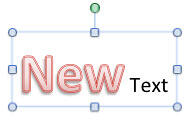 Text attributes pasted on to the new text
