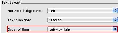 Order of lines option activated - Indezine Order of lines option activated