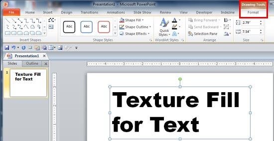 Drawing Tools Format tab of the Ribbon - Indezine Drawing Tools Format tab of the Ribbon