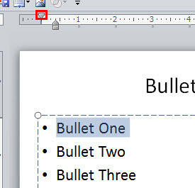Bulleted paragraph selected on the slide - Indezine Bulleted paragraph selected on the slide