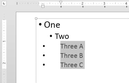 Bullet characters get repositioned instead of paragraphs - Indezine Bullet characters get repositioned instead of paragraphs