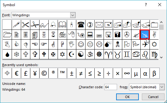 Symbols preview