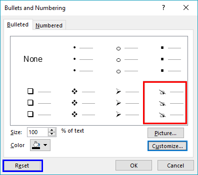 Selected symbol’s preview