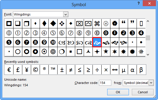 Symbols preview - Indezine Symbols preview