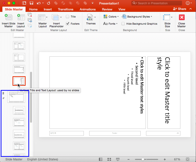 powerpoint slide master not working