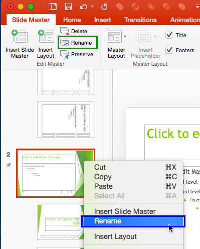 edit master slide in powerpoint for mac version 15.37