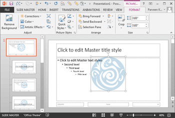 Learn PowerPoint 2013 for Windows: Add Your Logo or Graphic to the Slide Master