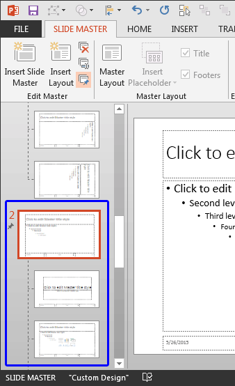 New Slide Master inserted