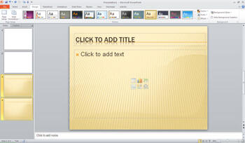 Applying Themes in PowerPoint, Word, and Excel 2010