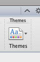 Themes group in Word 2011 Themes group in Word 2011