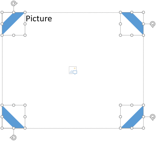 Extra Shapes inserted and rotated