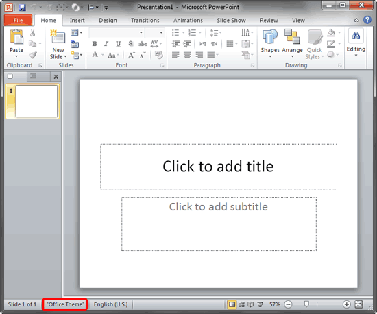 template powerpoint 2010