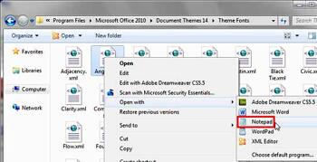Learn PowerPoint 2010 for Windows: Create Custom Theme Fonts Using XML