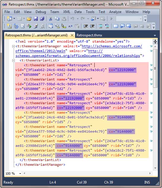 themeVariantManager.xml in code view