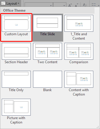 New Slide Layout