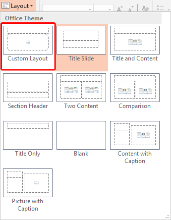 New Slide Layout New Slide Layout