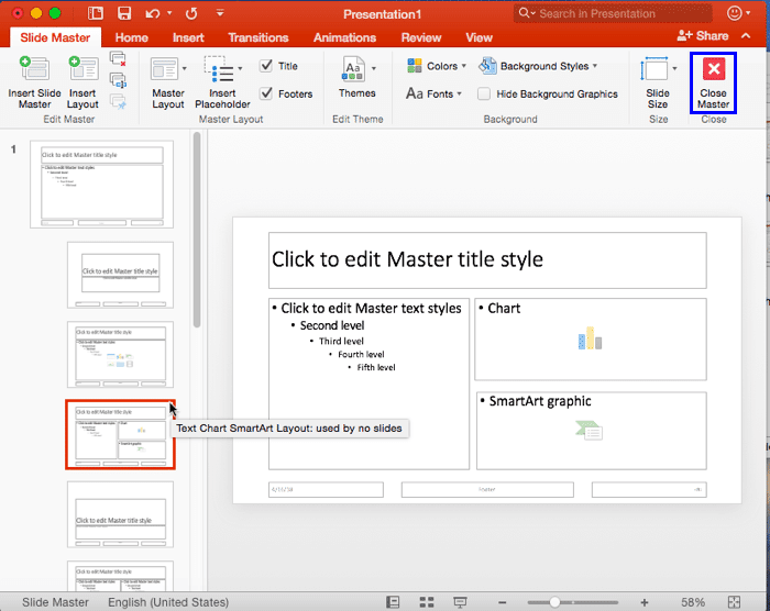 modify the slide master in powerpoint