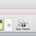 Save Theme button located under Themes group