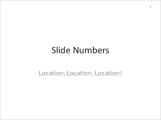 Slide Number repositioned