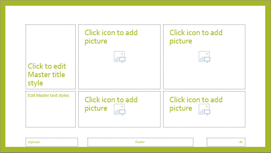 Customized Picture Slide Layout