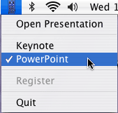 Choose between Keynote and PowerPoint