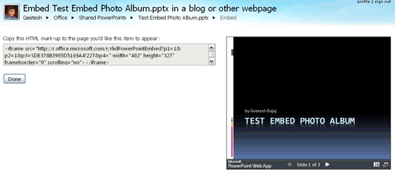 Get your embed code and test the file too Get your embed code and test the file too