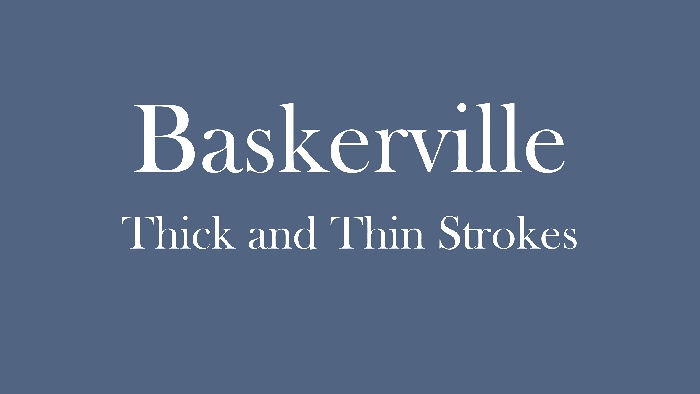 Exploring Baskerville’s strokes
