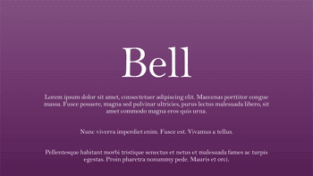 Explore Fonts: Bell MT