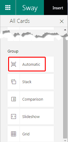 Group Cards within All Cards pane Group Cards within All Cards pane