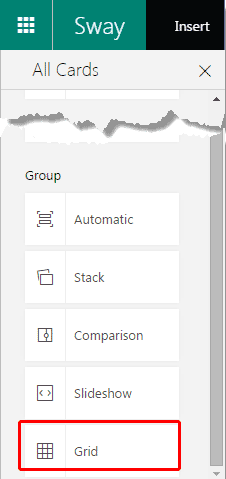 Group Cards within All Cards pane Group Cards within All Cards pane