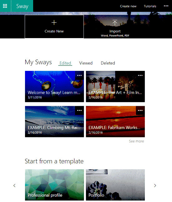 Ms Sway Templates Ms Sway Templates