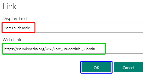 Link window Link window
