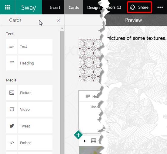 Share your Sway - Microsoft Support