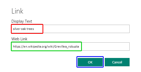 Link window Link window