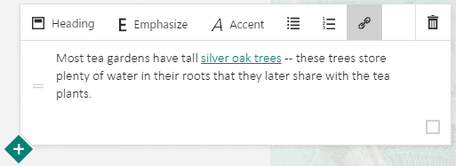 Hyperlink applied Hyperlink applied