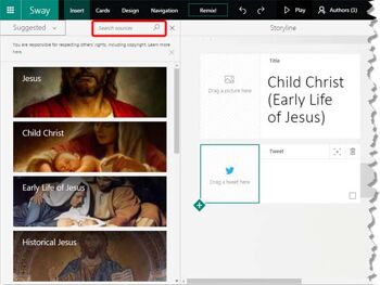 Tweet Cards in Microsoft Sway
